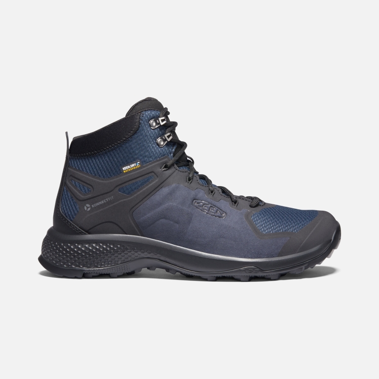 Keen Explore Waterproof Boots - Men's Blue Black Boots